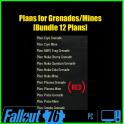 Plans for Grenades/Mines[Nuka Cola/Quantum Grenage] [Bundle 12 Plans]