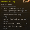 ANCESTRAL ROGUE RING LVL 65 CRITICAL STRIKE CHANCE LUCKY HIT CHANCE SHADOW DMG IMBUED DAMAGE