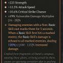 3GA Paingorger's Gauntlets (120/125) GA Critical Strike Chance/GA Strength/GA Attack Speed/19% vuln