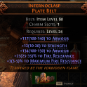 Level 24 Belt ARMOUR/STRENGTH/FIRE RESISTANCE/MAXIMUM FIRERESISTANCE （12.15JT-7