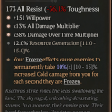 3GA Signet of Pelghain (10/15) GA Damage Over Time Multiplier/GA All Damage Multiplier/GA Willpower