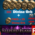{Fantastic PACK}: 300 Div +Free(x25Div) + (500reg+500gem+500alch+500chaos + more) POE 1  Keepers SC