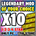 ⭐X10 LEGENDARY MODS⭐MODS OF YOU'R CHOICE [ 1-2-3-4 STAR MODS ] LEGENDARY MODS