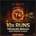 [S11]10x Treasure Breach T4 Nightmare | Obducite + Prisms + Boss Materials + Ancestral GA