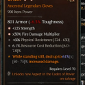 2GA Gloves GA Strength/GA Fire Damage Multiplier 6.1% resource cost reduct 606 phys res