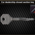 Car dealership closed section key (Flea Market Trade)