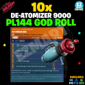 10x De-Atoomizer 9000 (Energy) PL144 God Rolled Max Perks - [PC|PS4/PS5|Xbox One/Series X|S] Fast De