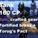 [NA - PC] Epic Crafted Gear + legendary weapons - Tank - 160 CP Fortified Brass + Torug's Pact