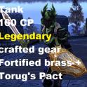 [NA - PC] Full Legendary Crafted Gear - Tank - 160 CP Fortified Brass + Torug's Pact