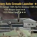 Auto Grenade Launcher Two Shot/25%FasterFireRate/15%ReloadSpeed - TS/FFR/15 - FO76