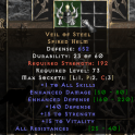 Veil of Steel Helm - PD2 Season 11 Softcore Ladder