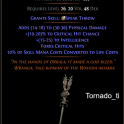 ★ Tangletongue Forked Spear  19% crit + (non corrupt /random roll) ★ POE 2 ★  Dawn of the Hunt Softc