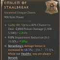 EMBLEM OF STAALBREAK - 1X UNIQUE CHARM
