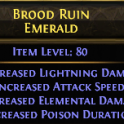RARE JEWEL ATTACK SPEED - LIGHTNING DAMAGE - ELEMENTAL DAMAGE LIGHTNING ARROW RANGER JEWEL