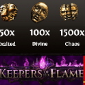 {Luck PACK}: 100 Div + 50 Exalted + 1500 Chaos || POE 1 ||  Keepers of the Flame Softcore || Instant