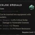 Crude Emerald - Diablo 4 Gems