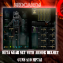 ✅ META GEAR SET WITH ARMOR HELMET AND GUNS MP7A1  FAST DELIVERY ✅