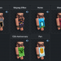 PREMIUM MINECRAFT CAPE ACCOUNT WITH MINECRAFT EXPERIENCE CAPE AND OTHER 7 CAPES