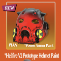 FO76 PS - HELMET HELLFIRE V2 PROTOTYPE POWER ARMOUR PAINT PLAN - RARE - CHEAPEST ON ODEALO