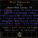 100% PERFECT WISP PROJECTOR 20 LIGHTNING ABSORB 20 MAGIC FIND 20/20 20-20 20 ABS 20 MF TOTAL PERF