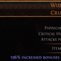 DAWN OF THE HUNT 3 SOCKETED Widowhail Crude Bow UNIQUE BOW NO LVLREQ 250% bonuses gained from Quiver