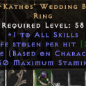 Bul-Kathos Wedding Band Unique BK Ring - PD2 Season 11 Softcore Ladder