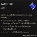 Sapphire - Diablo 4 Gems