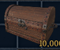 Gold coin chest with 10k gold ready to delivery