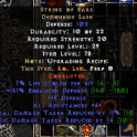 STRING OF EAR 7% LL 11% DR AND 6 ALL RESIST CORRUPTION (SOFTCORE//PD2)