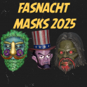 ⭐Fasnacht Glowing Bigfoot Mask, Jackalope , Veggie man , Abe⭐