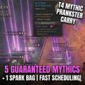 [S11]T4 PRANKSTER CARRY  5 MYTHICS + 1 SPARK BAG PER RUN | Fast Scheduling!