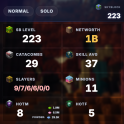 ✅❗️Solo-Coop | 224 SB lvl | 37 AVG | Cata 29 | 1.87B NW | Full accept | Hypixel SkyBlock ✅❗️