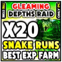 Gleaming Depths RAID x20 | Stage 5: Ultracite Terror | One run takes 1 min | ( snake runs )