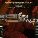Vampire's Laser Rifle (25% fatser fire rate, 15% faster reload)
