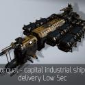 Rorqual - capital industrial ship - delivery Low Sec