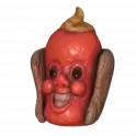 Fasnacht Glowing Red Hot Mask