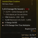 2GA Crossbow GA Damage Over Time Multiplier/336 dex 4168 max life GA Energy on Kill