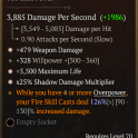 3GA Two-Handed Axe GA Weapon Damage/GA Shadow Damage Multiplier/GA Maximum Life 328 willpower