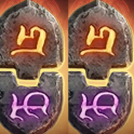 Poc + Que + Moni + Thul / Storm Shred Druid Runes