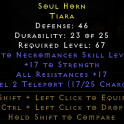 Godly Necro Tiara w/ Teleport