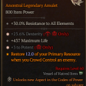 S9-- 2GA Amulet+Dexterity / Potent