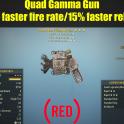 Quad Gamma Gun (25% faster fire rate/15% faster reload)