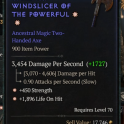 2GA Two-Handed Axe GA Strength/GA Life on Hit/2 empty slots