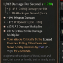3GA The Butcher's Cleaver (85/95) GA Critical Strike Damage Multiplier/GA All Damage Multiplier/GA W