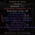 CROWN OF AGES COA HELM - HC HARDCORE - D2R LADDER