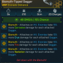 Bismuth-Tipped Daggers [all elements, no cooldown]