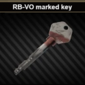 RB-VO marked key (Flea Market Trade)