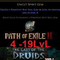 ⚜ Uncut Spirit Gem (Lv4-Lv19)⭐You can choose the level⭐PoE2⭐The Last of the Druids ⚜