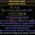 RUNES OF ALDUR RARE RING COLD+FIRE DAMAGE 33% RARITY FOUND 13% ALL RESIST 48% COLD RESIST 7%CHAOSRES