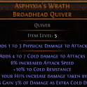 RISE OF THE ABYSSAL Asphyxia's Wrath Broadhead Quiver UNIQUE QUIVER NO LVL REQ RANGER QUIVER AMAZON